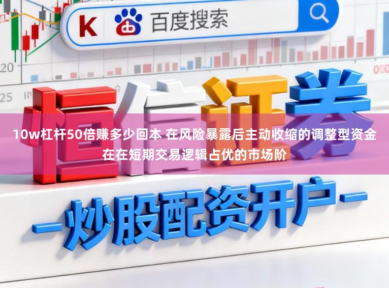 10w杠杆50倍赚多少回本 在风险暴露后主动收缩的调整型资金在在短期交易逻辑占优的市场阶